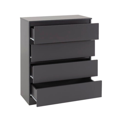 Seconique Malvern 4 Drawer Chest Grey 2