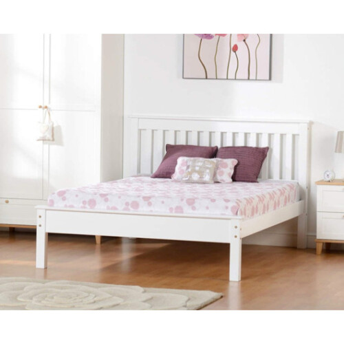 Seconique Matteo Single Bed Low Foot End - White 1