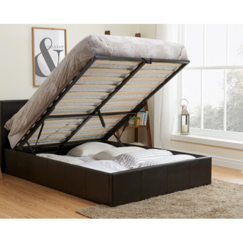 Birlea Barney Double Ottoman Bed -Brown 2