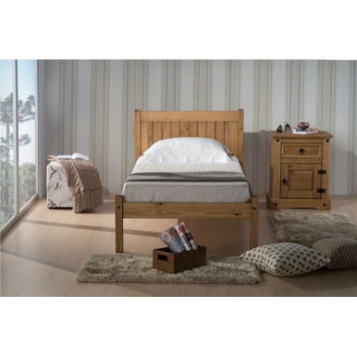 Birlea Rea Single Bed-Waxed Pine 2
