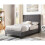 Seconique Arctic King Size Bed - Dark Grey Fabric 1