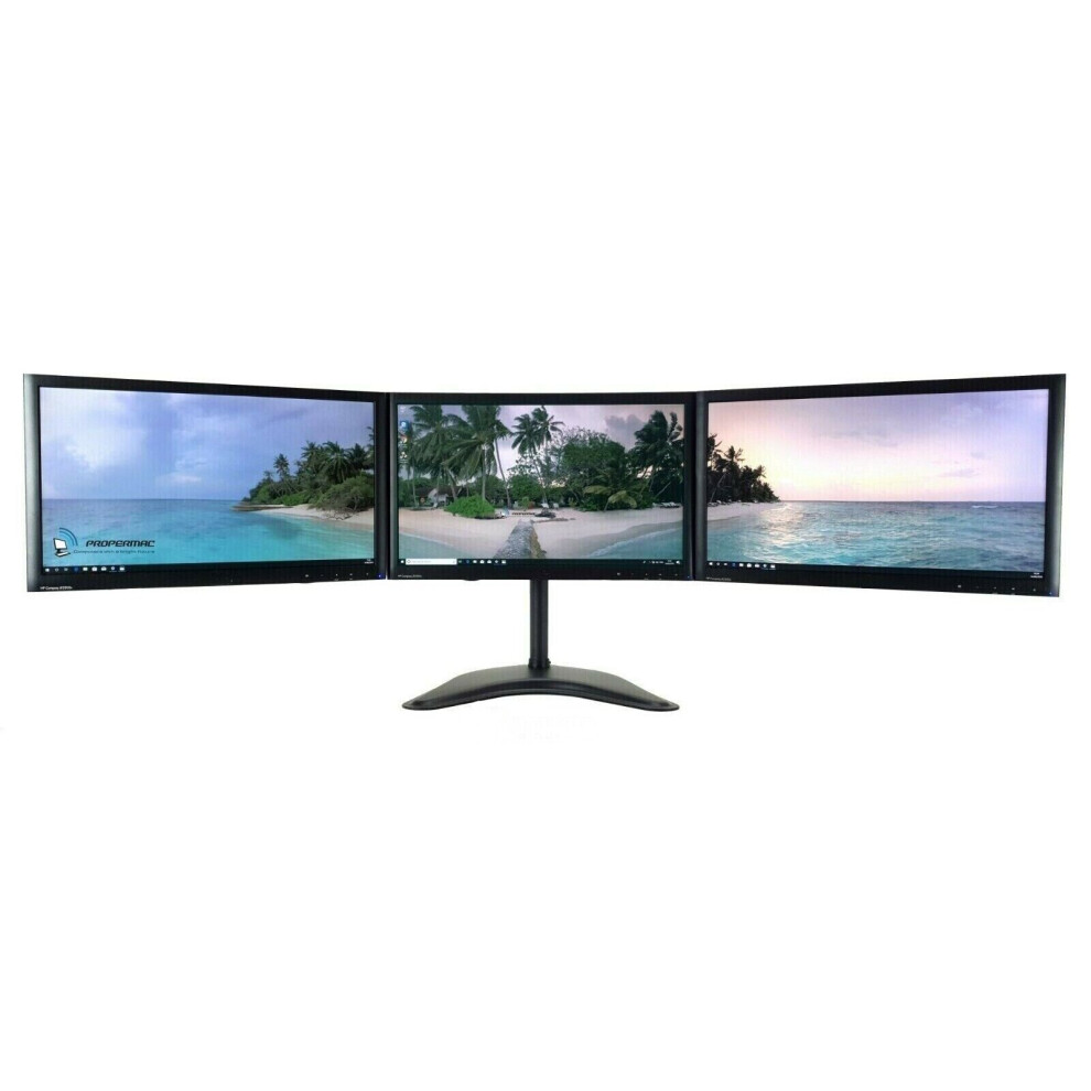 (Vga/Dvi) Triple Screen Monitor Setup+Stand Home Office 3X24 5060935980889