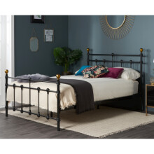 Athens Double Bed - Black