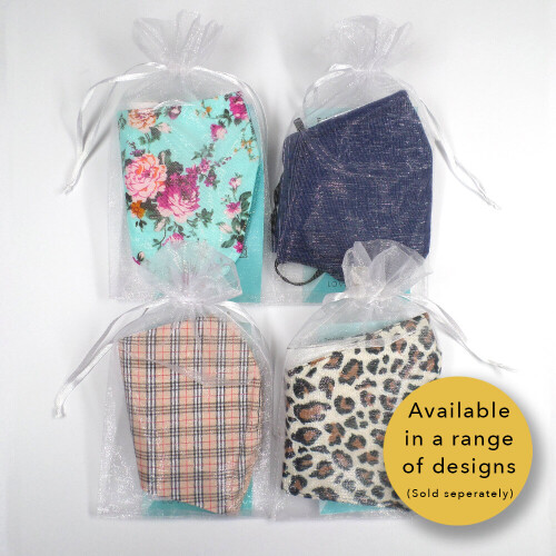 Grey Plain Cotton Face Mask: Reusable, Double-Layer, Adjustable Ear Loops, Breathable & Washable 2