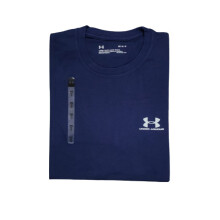 (M, NAVY BLUE) MEN UNDER ARMOUR SHORT SLEEVE T SHIRT -COTTON