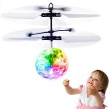 Induction LED Flying Suspension Crystal Ball Toys USB Rechargeable