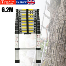6.2M Telescopic Ladder Extendable EN131 Standard Aluminum Ladder
