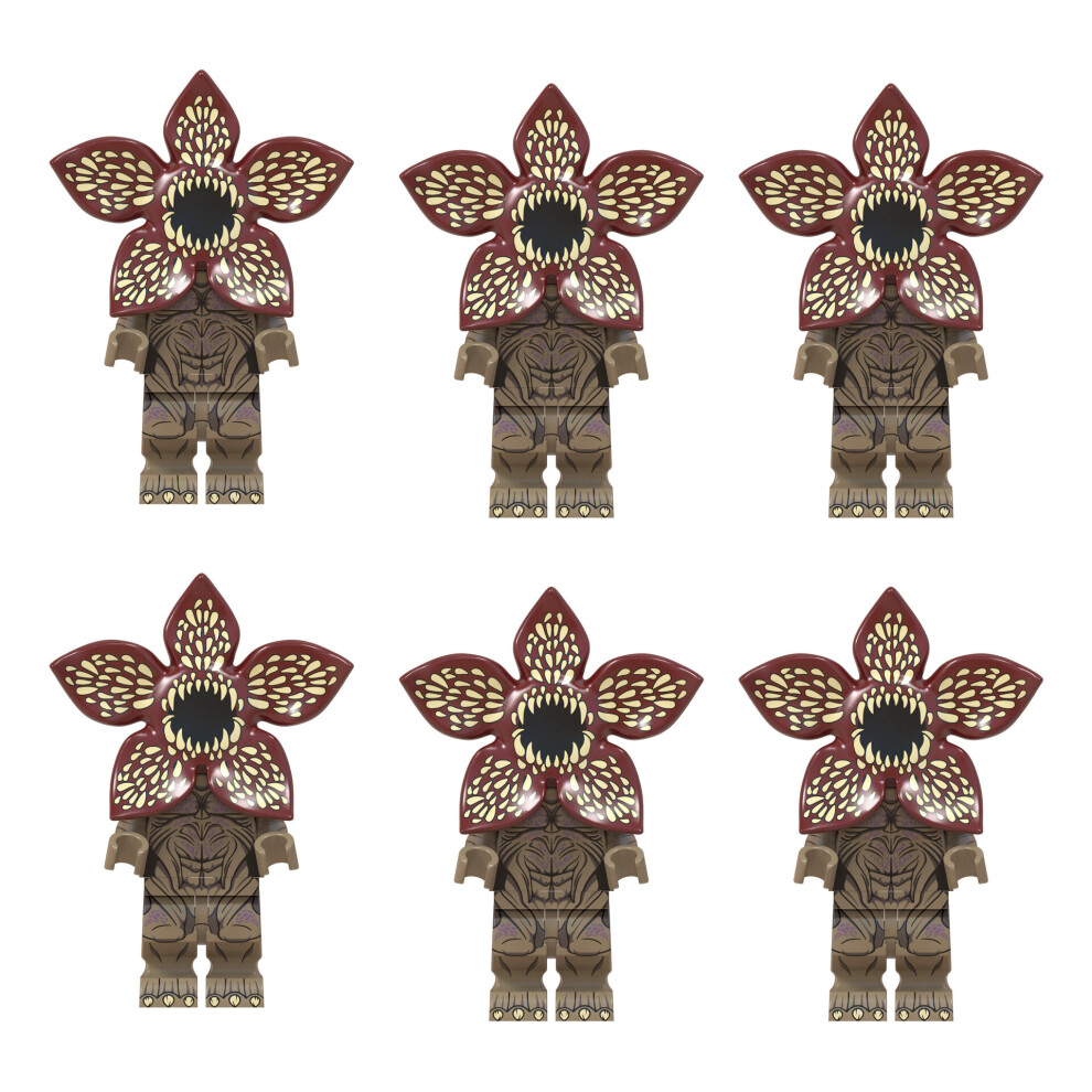 Xytgogo (6Pcs) Stranger Things Minifigure Demogorgon Blocks Toys
