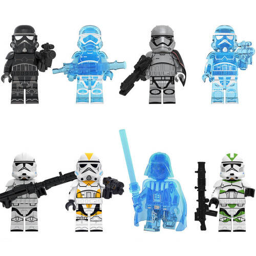Star Wars Minifigures Fit Lego 8PCS Captain Blocks