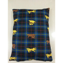 (Large Cover Onley, Happy Dog Blue) LARGE & Extra Large Dog Bed - Washable Zipped