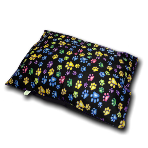 (Large Cover Onley, Multi Color Black) LARGE & Extra Large Dog Bed - Washable Zipped