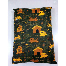 (Large Cover Onley, Shake A Paw Green) LARGE & Extra Large Dog Bed - Washable Zipped