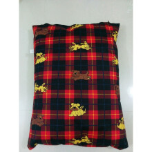 (Large Cover Onley, Happy Dog Red) LARGE & Extra Large Dog Bed - Washable Zipped