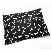 (Large Complete Bed(Cover+Cushion), Black Bone) LARGE & Extra Large Dog Bed - Washable Zipped