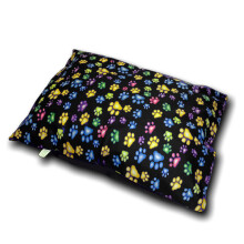 (Large Complete Bed(Cover+Cushion), Multi Color Black) LARGE & Extra Large Dog Bed - Washable Zipped