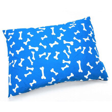 (Large Complete Bed(Cover+Cushion), Blue Bone) LARGE & Extra Large Dog Bed - Washable Zipped