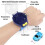 (Bleu) Montre Voiture Télécommandée - Jouet RC Montre de Course 3