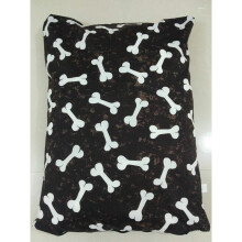 (Large Complete Bed(Cover+Cushion), Brown Bone) LARGE & Extra Large Dog Bed - Washable Zipped