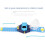 (Bleu) Montre Voiture Télécommandée - Jouet RC Montre de Course 4