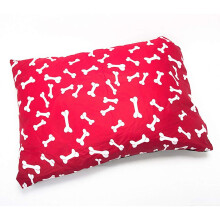 (Extra large Complete Bed(Cover+Cushion), Red Bone) LARGE & Extra Large Dog Bed - Washable Zipped