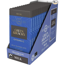 Green & Blacks Milk Choc FT 90g (Pack of 15)