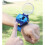 (Blue) Cartoon Watch Remote Control Car Toy USB Charging 3