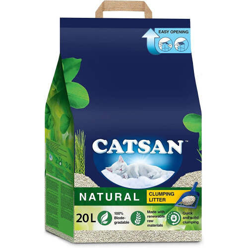 Catsan Catsan Natural Clumping Cat Litter, 100% biodegradable, 20 L