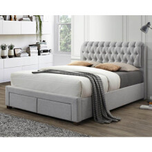 Veronica Double Bed-Grey