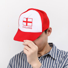 England Flag Baseball Cap - Red and White