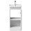 Regis White Free Standing Vanity Unit - 400mm Width 4