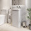 Regis White Free Standing Vanity Unit - 400mm Width 1