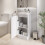 Regis White Free Standing Vanity Unit - 400mm Width 2