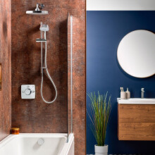 Mira Evoco Bath Filler & Dual Thermostatic Mixer Shower - Chrome 1.1967.009