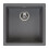 Reginox Amsterdam 40 Integrated Single Bowl Granite Kitchen Sink Grey Silvery 1