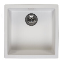 Reginox Amsterdam 40 Integrated Single Bowl Granite Kitchen Sink Pure White