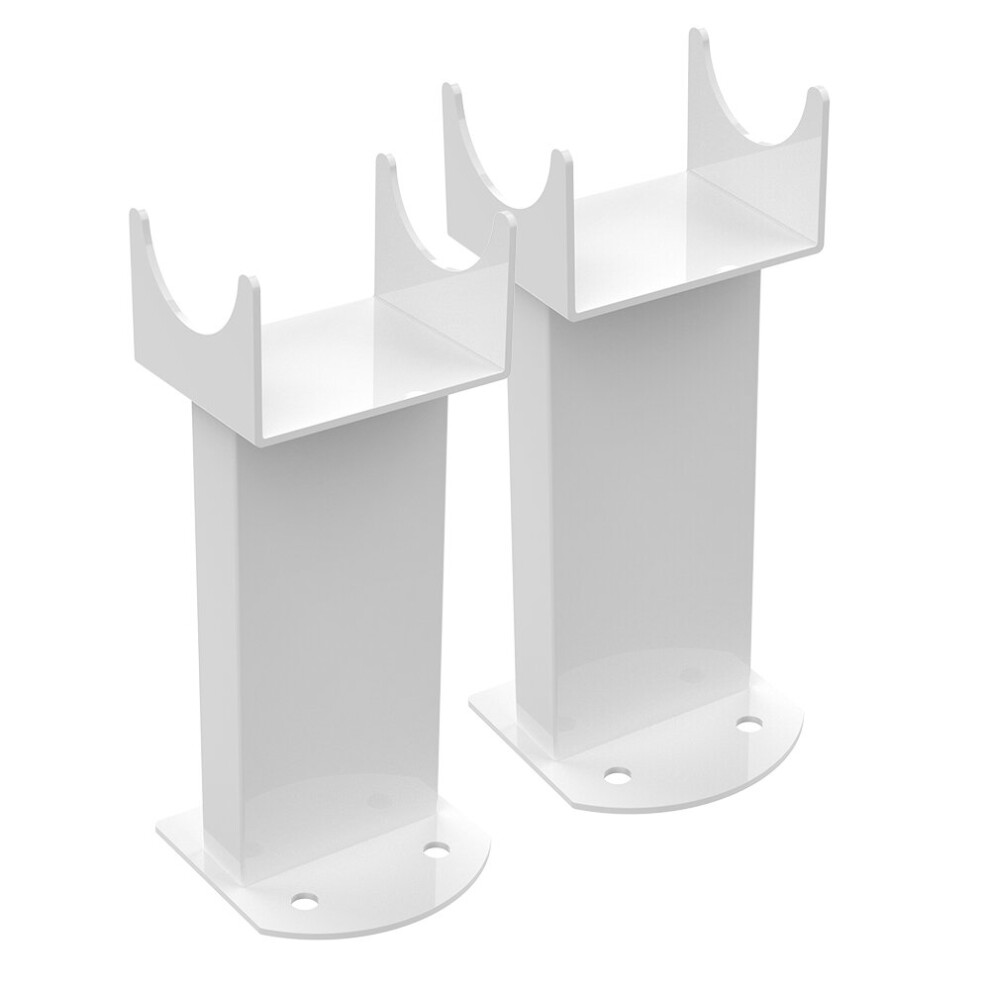 (White) NRG Floor Mounting Feet Support Legs Kit for Flat Panel Radiators