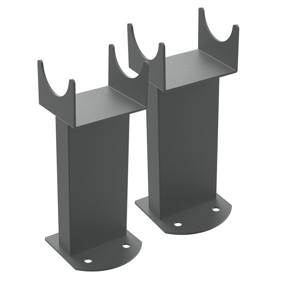 (Anthracite) NRG Floor Mounting Feet Support Legs Kit for Flat Panel Radiators