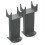 NRG (Anthracite) NRG Floor Mounting Feet Support Legs Kit for Flat Panel Radiators 2