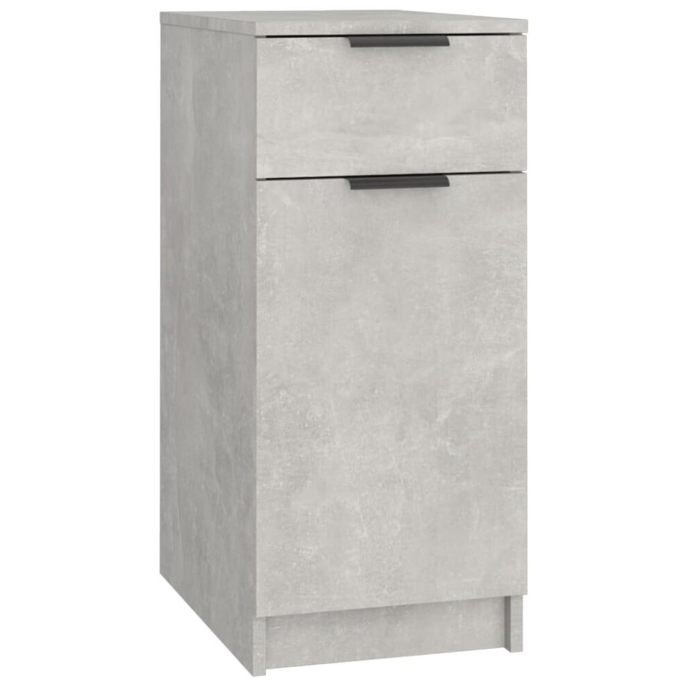 Vidaxl (Concrete Grey) Desk Cabinet Desk Cupboard Home Office Storage Cabinet Engineered Wood
