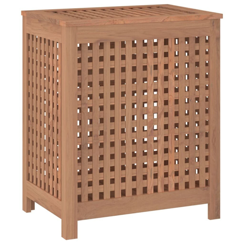 (50 x 35 x 60 cm) vidaXL Solid Wood Teak Wash Bin Sorter Washing Basket 35x25x60 cm/50x35x60 cm