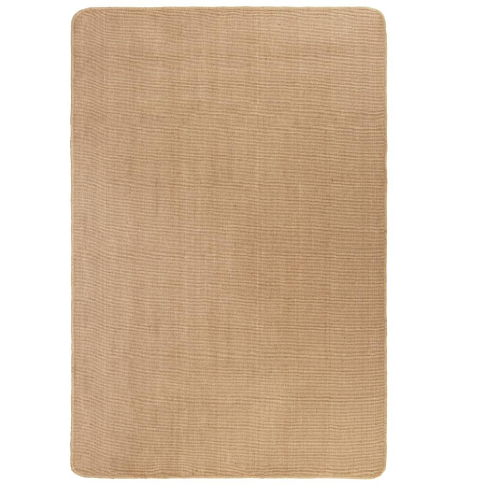 (180 x 250 cm) vidaXL Area Rug Jute with Latex Backing Home Floor Carpet Floor Mat Natural