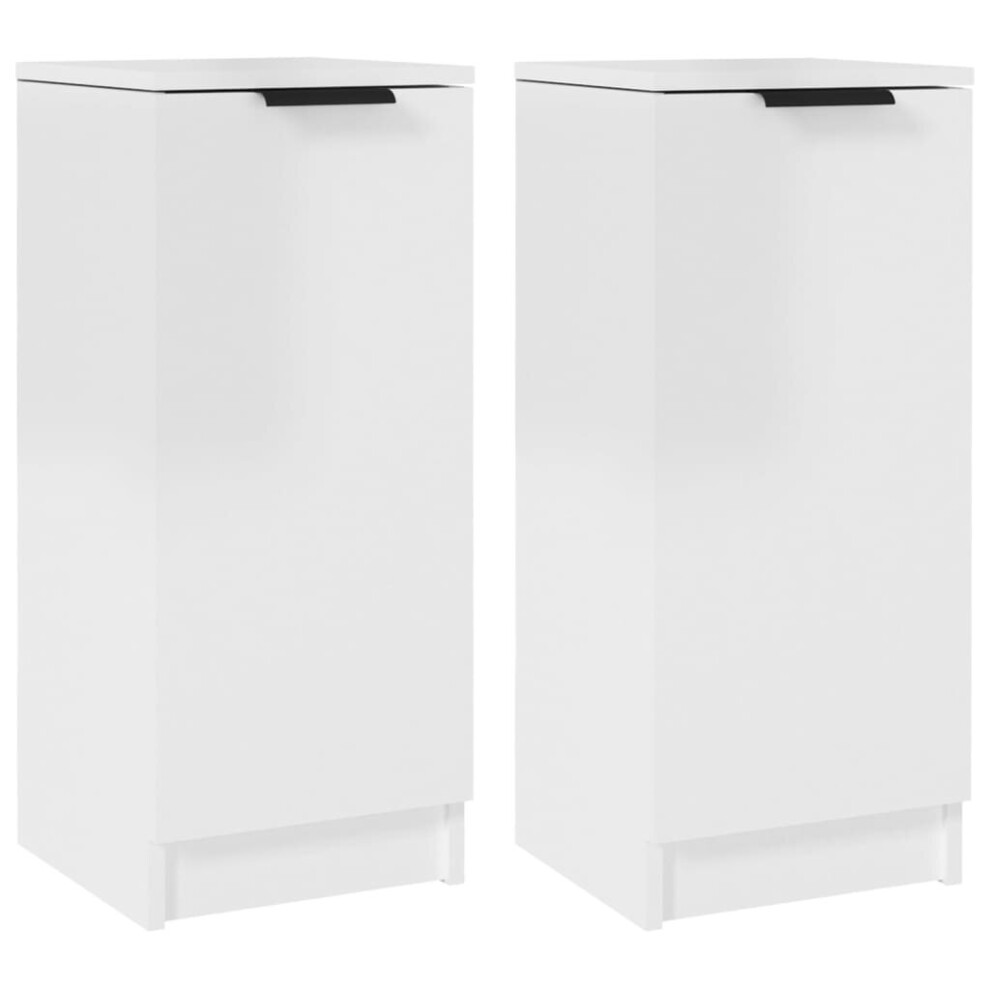 (high gloss white, 2) vidaXL Sideboard Engineered Wood Side Cabinet Home Organiser Cupboard Highboard