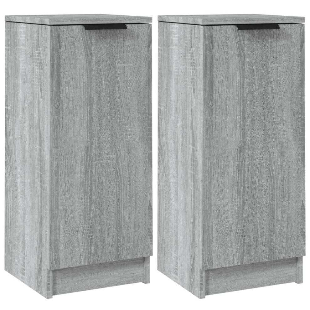 (grey sonoma, 2) vidaXL Sideboard Engineered Wood Side Cabinet Home Organiser Cupboard Highboard