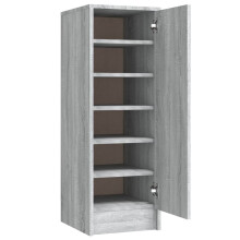 (grey sonoma) vidaXL Shoe Cabinet Engineered Wood Shoe Storage Shelf Rack Set Multi Colours