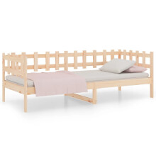(brown, 90 x 190 cm) vidaXL Solid Wood Pine Day Bed Sleepover Occasional Bed Multi Colours/Sizes