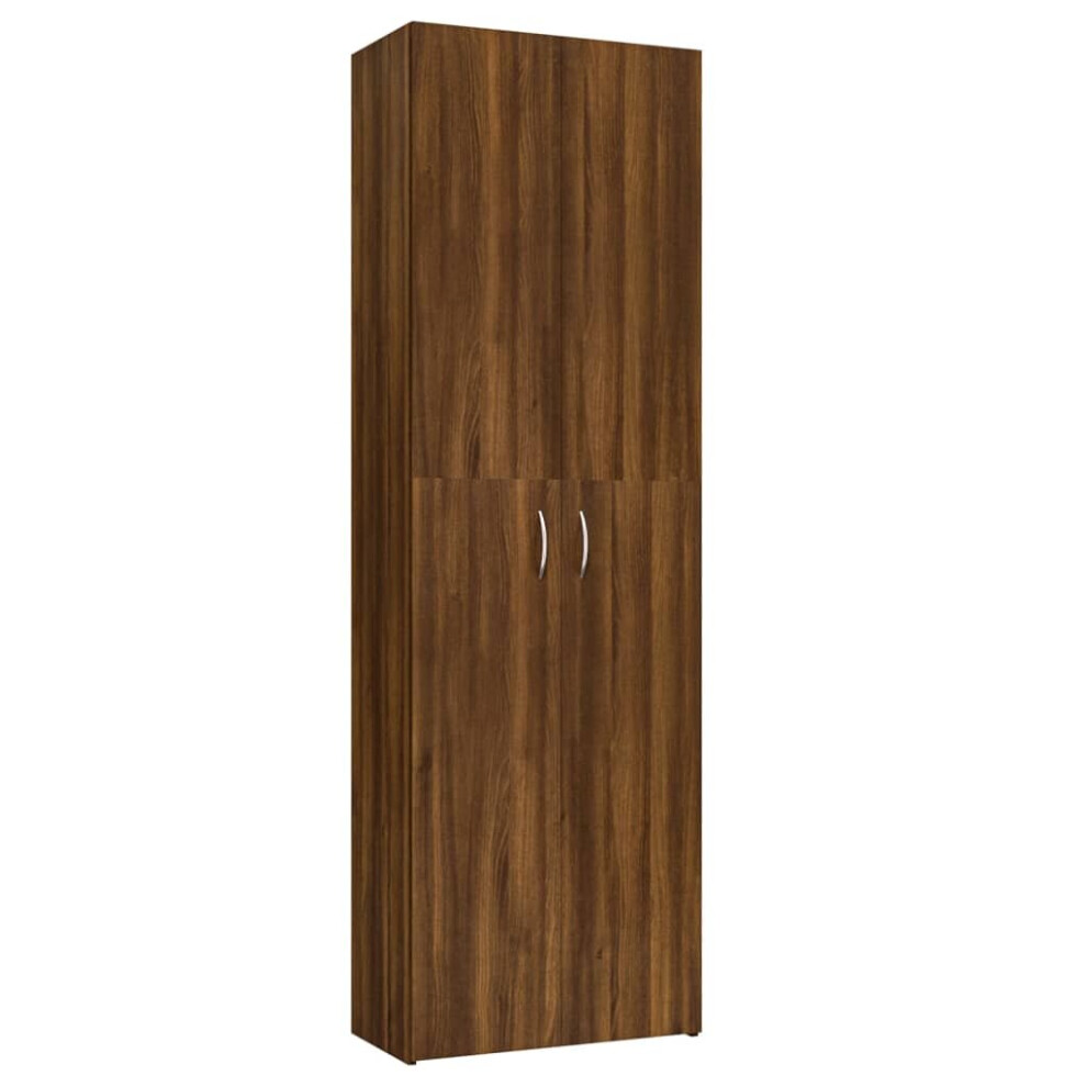 (brown oak) vidaXL Office Cabinet Filing Folder Organiser Storage Cabinet Engineered Wood