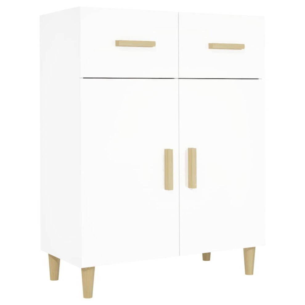 Vidaxl (White) Sideboard Engineered Wood Console Cabinet Home Organiser Multi Colours White