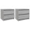 VidaXL (grey sonoma, 2) vidaXL Bed Cabinet Nightstand Side Table Storage Bed Table Engineered Wood 1