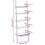 VidaXL (black) vidaXL Leaning Shelf Bookcase Bookshelf Shelving Unit Storage Rack Organiser 8