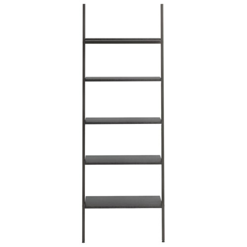 VidaXL (black) vidaXL Leaning Shelf Bookcase Bookshelf Shelving Unit Storage Rack Organiser 2